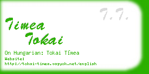 timea tokai business card